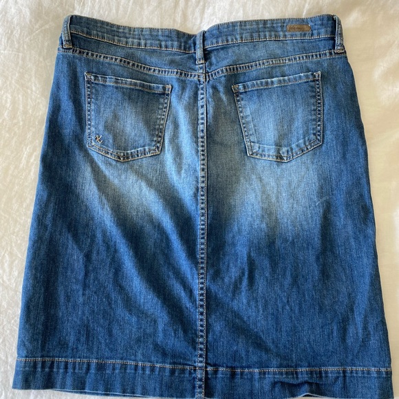 Kut from the Kloth Button Front Pencil Denim Skirt Sz: 14 - Picture 2 of 3